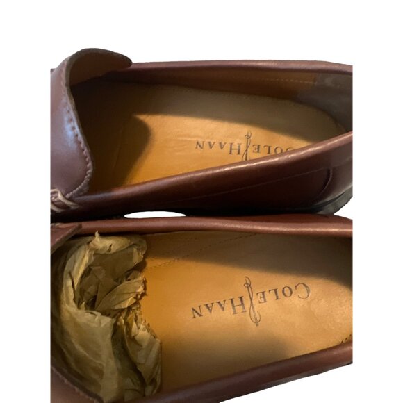 Cole Haan Nike Air Brown Leather Moc Toe Slip‎ on Loafer Sz 8.5 Mens main image 5